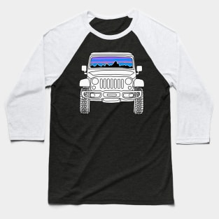 Sunset Vehicle Baseball T-Shirt